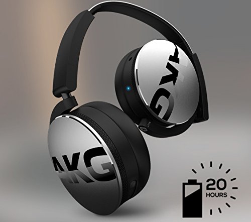 AKG Y50BT On Ear Wireless Bluetooth Kopfhörer Wiederaufladbar Faltbar Kompatibel mit iOS und Android Smartphones und Tablets – Silber - 5