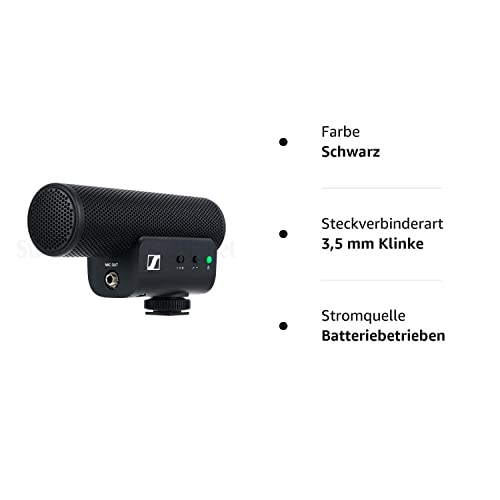 Sennheiser MKE 400 Video Mini-Richtrohrmikrofon für Kameras - 9
