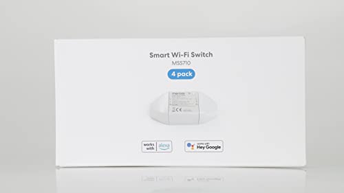 Meross Intelligente WLAN Schalter Universal Smart Switch Fernbedienung mit Sprachsteuerung mit Alexa, Google Assistant und IFTTT, DIY Smart Home für elektrische Haushaltsgeräte, MSS710QUA, 4 Stücke - 9