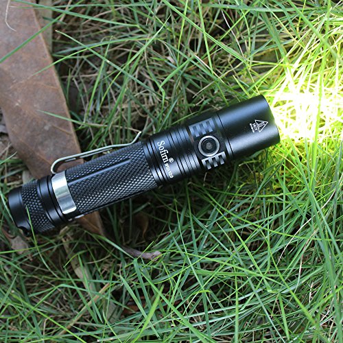 Sofirn SP32A V2.0 Taschenlampe, Hohes Lumen mit einem 18650 Akku und Aufladegerät, CREE XPL2 LED 1300 Lumen, zwei Licht Gruppen, Perfekte EDC Taschenlampe für Camping, Wandern, Bootfahren, Gassi gehen - 3