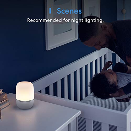 Smarte LED Nachttischlampe Meross Intelligente Dimmbar Atmosphäre Nachtlampe für Schlafzimmer Wohnzimmer, kompatibel mit Alexa, Google Assistant, mit USB-Kabel, kein Hub erforderlich - 6