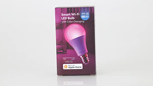 Smart WLAN Glühbirne funktioniert mit Apple HomeKit, Meross Wifi Lampe LED Mehrfarbige Dimmbare Glühbirne kompatibel mit Siri, Alexa, Google Home und SmartThings, E27 Warmweiß - 8