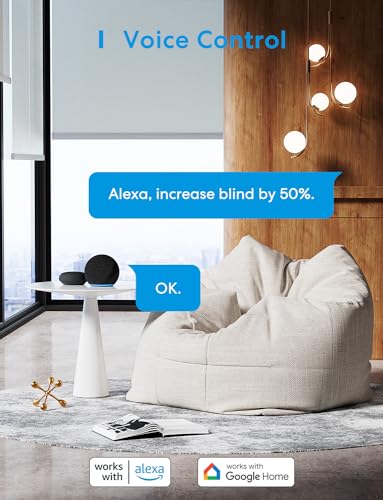 Alexa Rolladen Zeitschaltuhr, meross WLAN Rolladenschalter, Smart LED Jalousien Schalter benötigt Nullleiter, Prozentuale Steuerung, funktioniert mit Alexa und Google Assistant, 2pcs - 4
