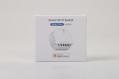 Meross WiFi Relais WLAN Schalter funktioniert Apple HomeKit, Relais Modul, für smart home DIY Auf-/Unterputz, arbeiten mit Alexa und Google, 2,4-GHz, 2 pcs - 9