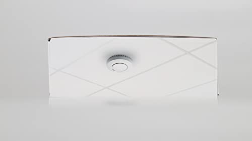 Meross WLAN Rauchmelder/Feuermelder mit Hub funktioniert mit Apple HomeKit Schlafzimmertauglich Brandmelder mit Stummschaltung und Selbsttest Funktion Geprüft nach DIN EN 14604 - 15
